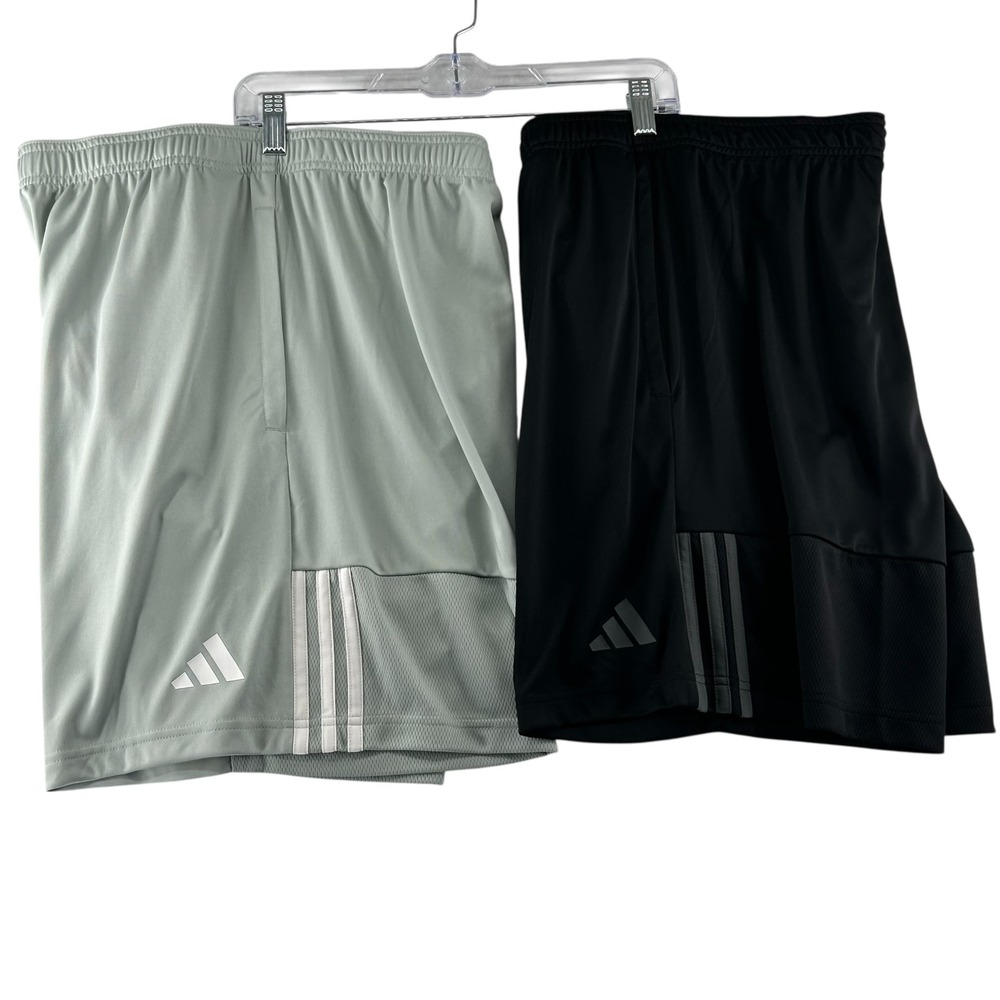 Adidas Sereno 3 Stripes AEROREADY Mens X-Large Black Green Athletic Training